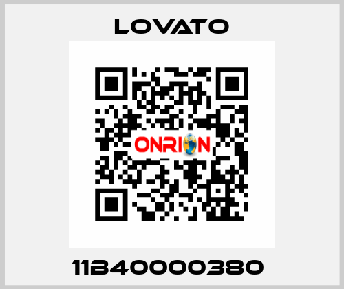 11B40000380  Lovato