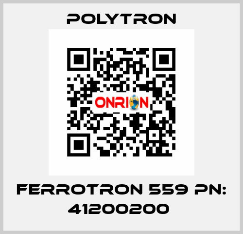 Ferrotron 559 PN: 41200200  Polytron