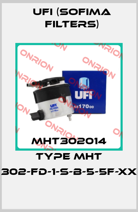 MHT302014 Type MHT 302-FD-1-S-B-5-5F-XX Ufi (SOFIMA FILTERS)