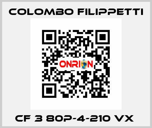 CF 3 80P-4-210 VX  Colombo Filippetti