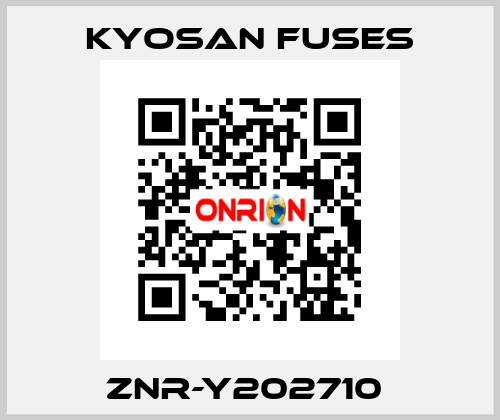 ZNR-Y202710  Kyosan Fuses