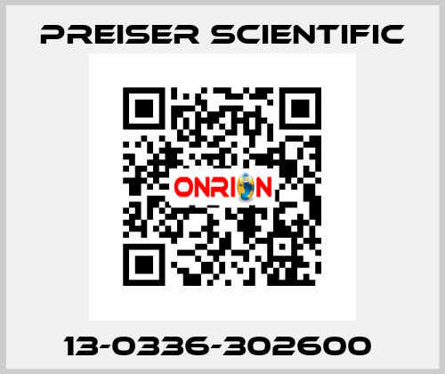 13-0336-302600  Preiser Scientific