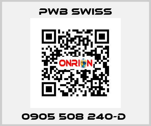 0905 508 240-D  PWB Swiss