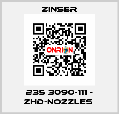 235 3090-111 - ZHD-nozzles  Zinser