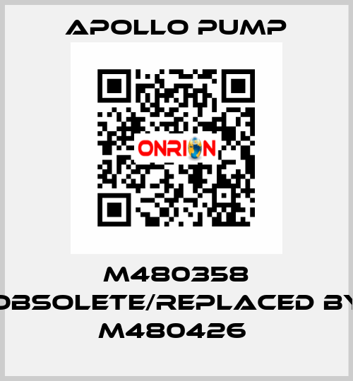 M480358 obsolete/replaced by M480426  Apollo pump