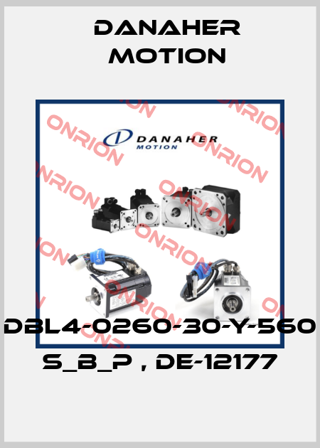DBL4-0260-30-Y-560 S_B_P , DE-12177 Danaher Motion