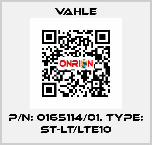 P/n: 0165114/01, Type: ST-LT/LTE10 Vahle