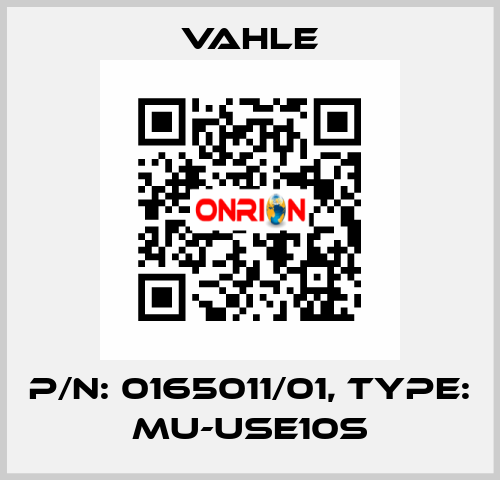 P/n: 0165011/01, Type: MU-USE10S Vahle