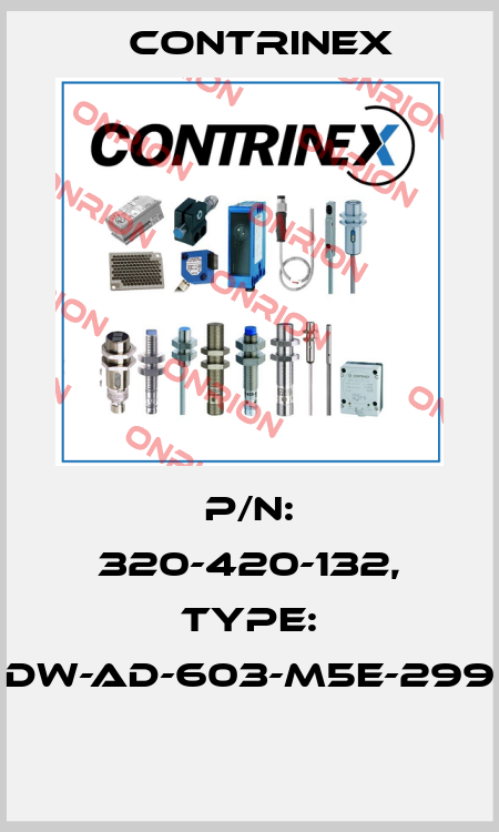 P/N: 320-420-132, Type: DW-AD-603-M5E-299  Contrinex