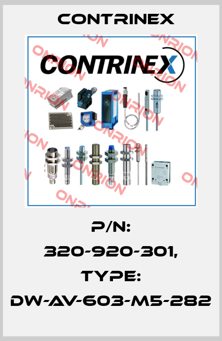 p/n: 320-920-301, Type: DW-AV-603-M5-282 Contrinex