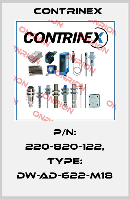 p/n: 220-820-122, Type: DW-AD-622-M18 Contrinex