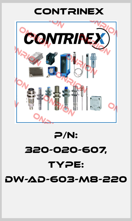 P/N: 320-020-607, Type: DW-AD-603-M8-220  Contrinex