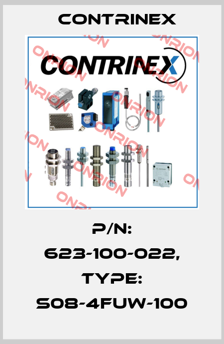 p/n: 623-100-022, Type: S08-4FUW-100 Contrinex