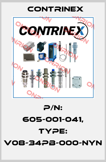 p/n: 605-001-041, Type: V08-34PB-000-NYN Contrinex