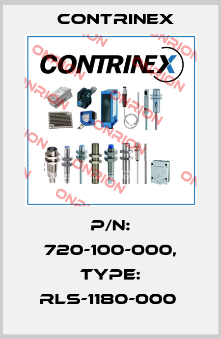 P/N: 720-100-000, Type: RLS-1180-000  Contrinex