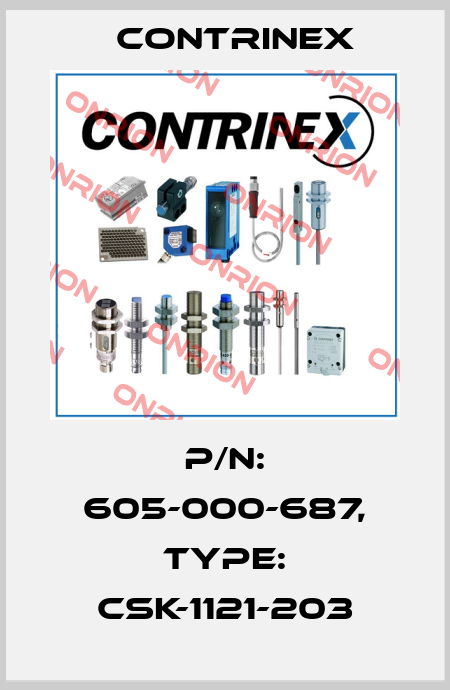p/n: 605-000-687, Type: CSK-1121-203 Contrinex
