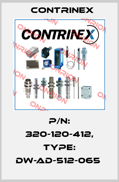 P/N: 320-120-412, Type: DW-AD-512-065  Contrinex