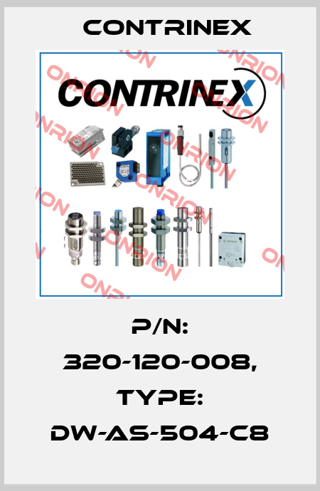 p/n: 320-120-008, Type: DW-AS-504-C8 Contrinex