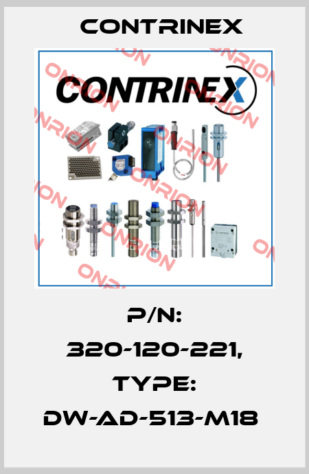 P/N: 320-120-221, Type: DW-AD-513-M18  Contrinex