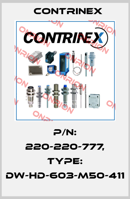 p/n: 220-220-777, Type: DW-HD-603-M50-411 Contrinex