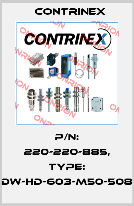 p/n: 220-220-885, Type: DW-HD-603-M50-508 Contrinex
