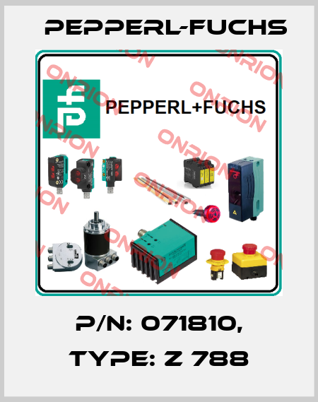 p/n: 071810, Type: Z 788 Pepperl-Fuchs