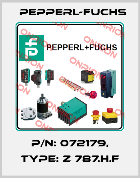 p/n: 072179, Type: Z 787.H.F Pepperl-Fuchs