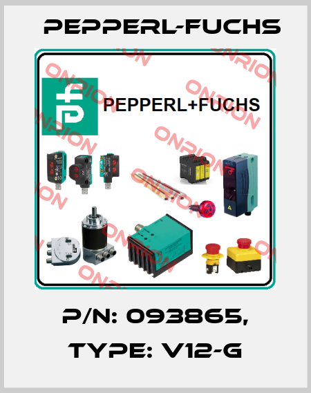 p/n: 093865, Type: V12-G Pepperl-Fuchs