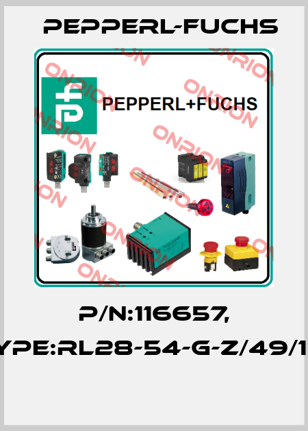 P/N:116657, Type:RL28-54-G-Z/49/116  Pepperl-Fuchs