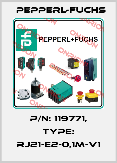 p/n: 119771, Type: RJ21-E2-0,1M-V1 Pepperl-Fuchs