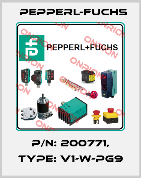 p/n: 200771, Type: V1-W-PG9 Pepperl-Fuchs