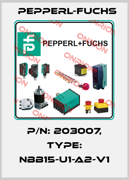 p/n: 203007, Type: NBB15-U1-A2-V1 Pepperl-Fuchs