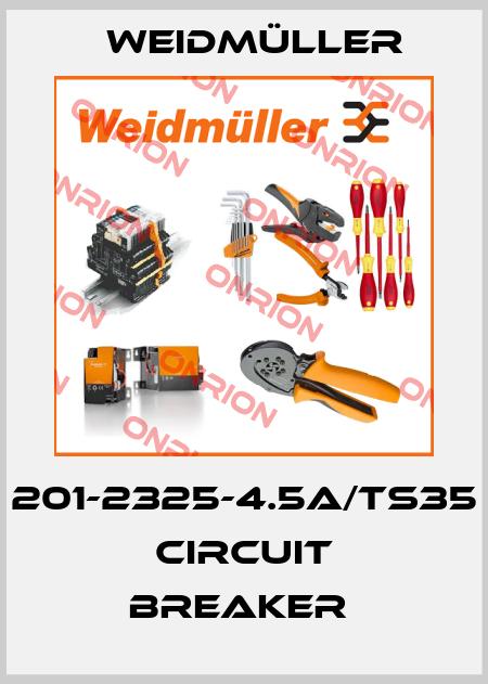 201-2325-4.5A/TS35 CIRCUIT BREAKER  Weidmüller