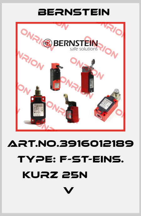 Art.No.3916012189 Type: F-ST-EINS. KURZ 25N          V  Bernstein