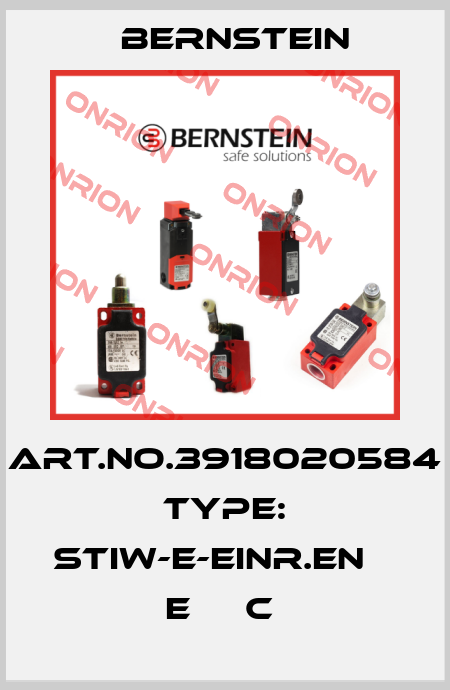 Art.No.3918020584 Type: STIW-E-EINR.EN         E     C  Bernstein