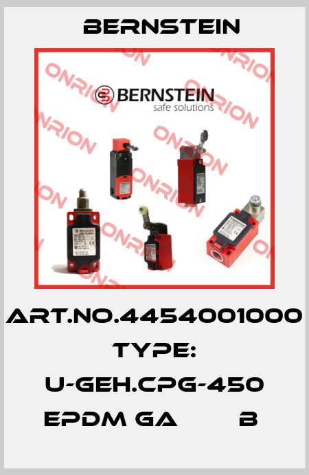 Art.No.4454001000 Type: U-GEH.CPG-450 EPDM GA        B  Bernstein