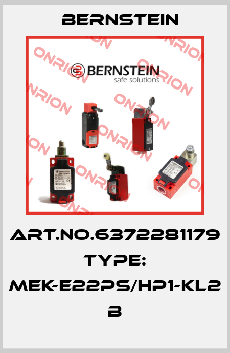 Art.No.6372281179 Type: MEK-E22PS/HP1-KL2            B Bernstein