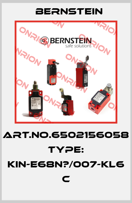 Art.No.6502156058 Type: KIN-E68N?/007-KL6            C Bernstein