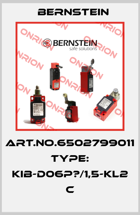 Art.No.6502799011 Type: KIB-D06P?/1,5-KL2            C Bernstein