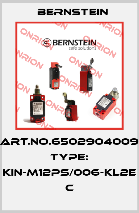 Art.No.6502904009 Type: KIN-M12PS/006-KL2E           C Bernstein