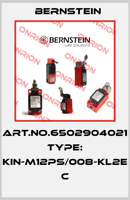 Art.No.6502904021 Type: KIN-M12PS/008-KL2E           C Bernstein