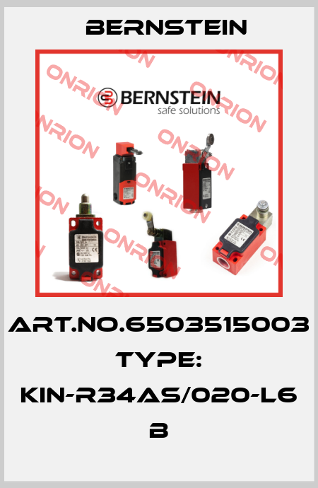 Art.No.6503515003 Type: KIN-R34AS/020-L6             B Bernstein