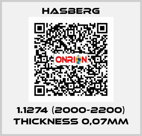 1.1274 (2000-2200) thickness 0,07mm Hasberg