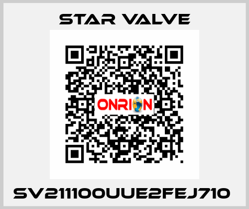 SV211100UUE2FEJ710  Star Valve