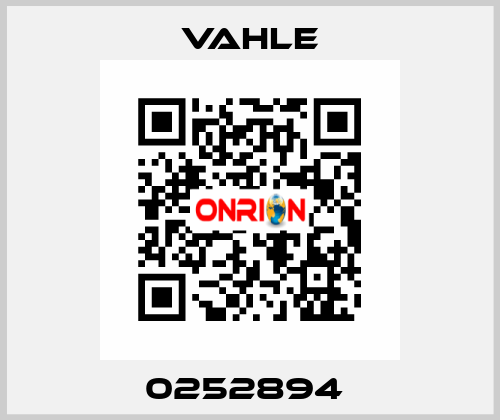 0252894  Vahle