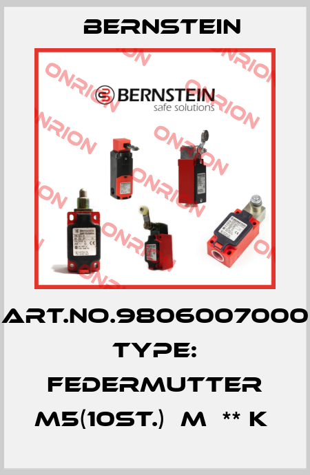 Art.No.9806007000 Type: FEDERMUTTER M5(10ST.)  M  ** K  Bernstein