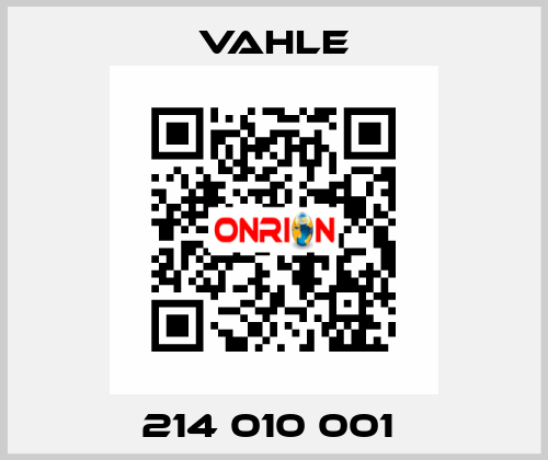 214 010 001  Vahle