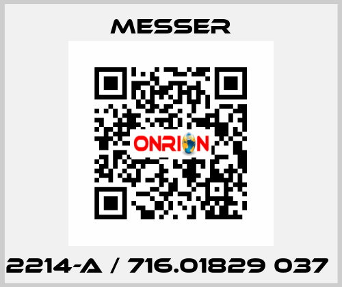 2214-A / 716.01829 037  Messer