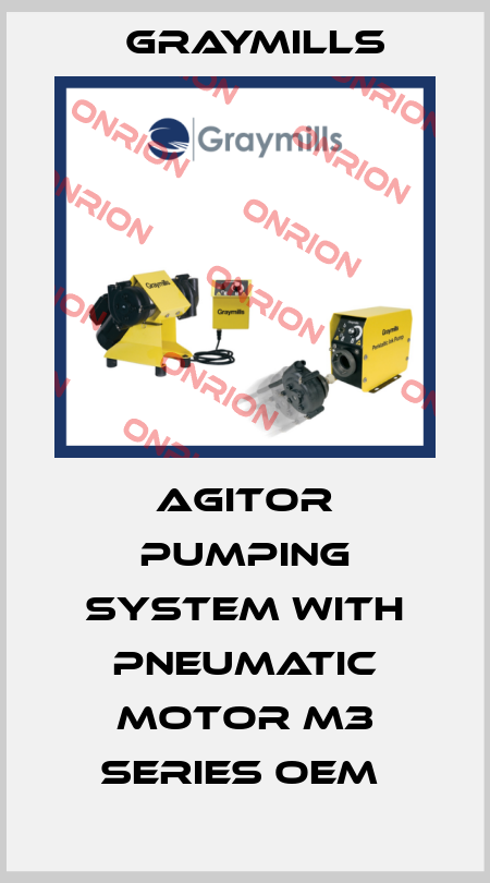 agitor pumping system with pneumatic motor M3 series OEM  Graymills