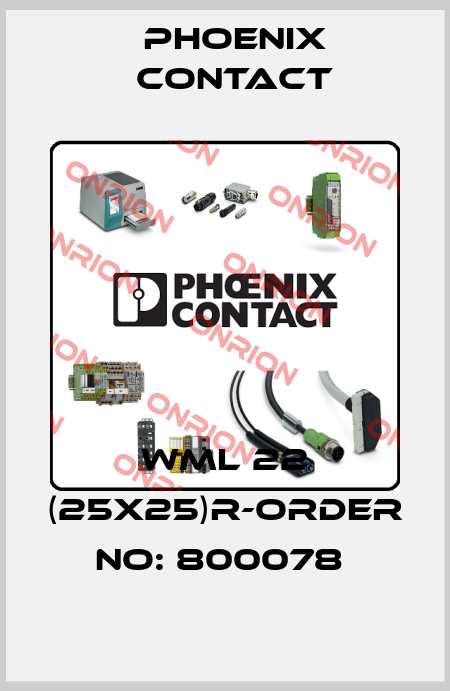 WML 22 (25X25)R-ORDER NO: 800078  Phoenix Contact